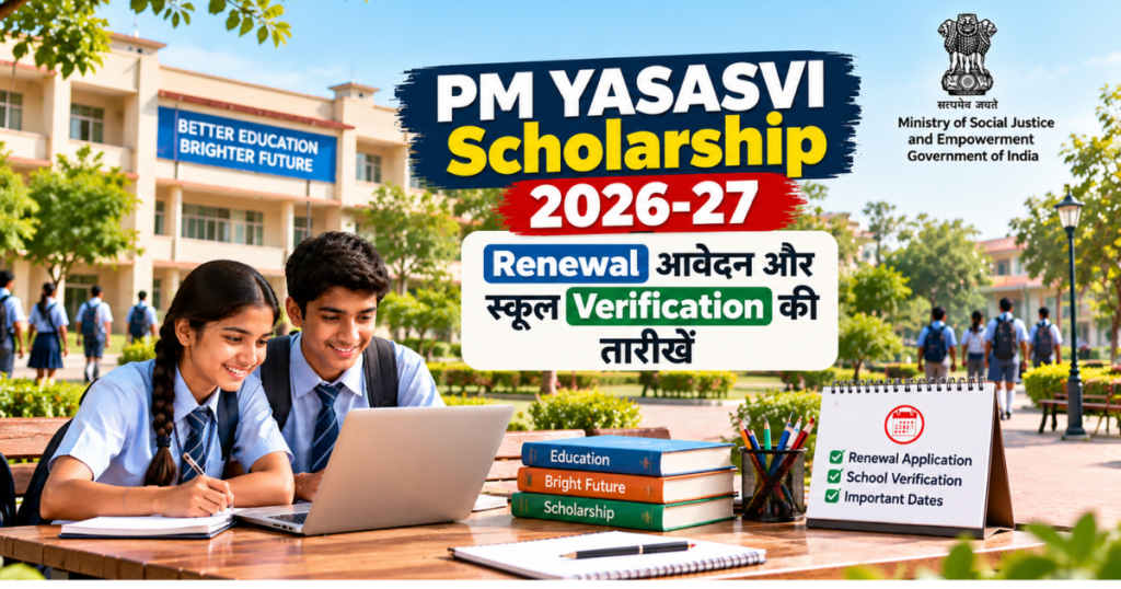 PM YASASVI Scholarship 2026-27